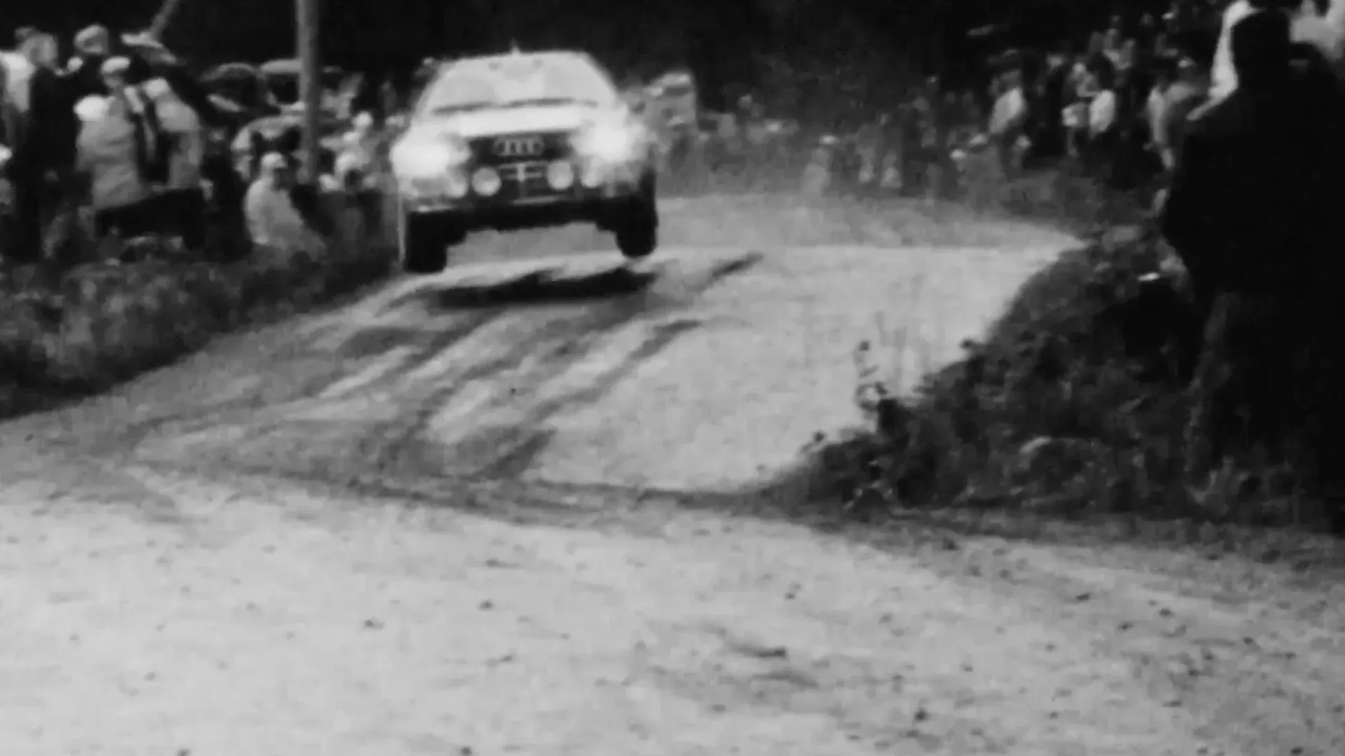 Audi race car rally in the 1980