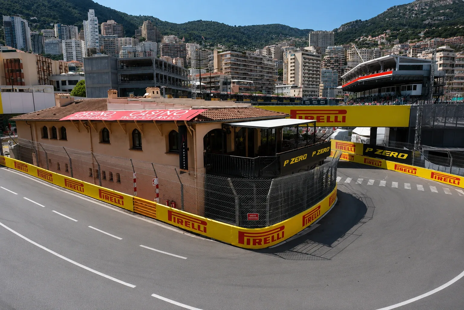 Top side view of La Racasse at the Monaco Grand Prix