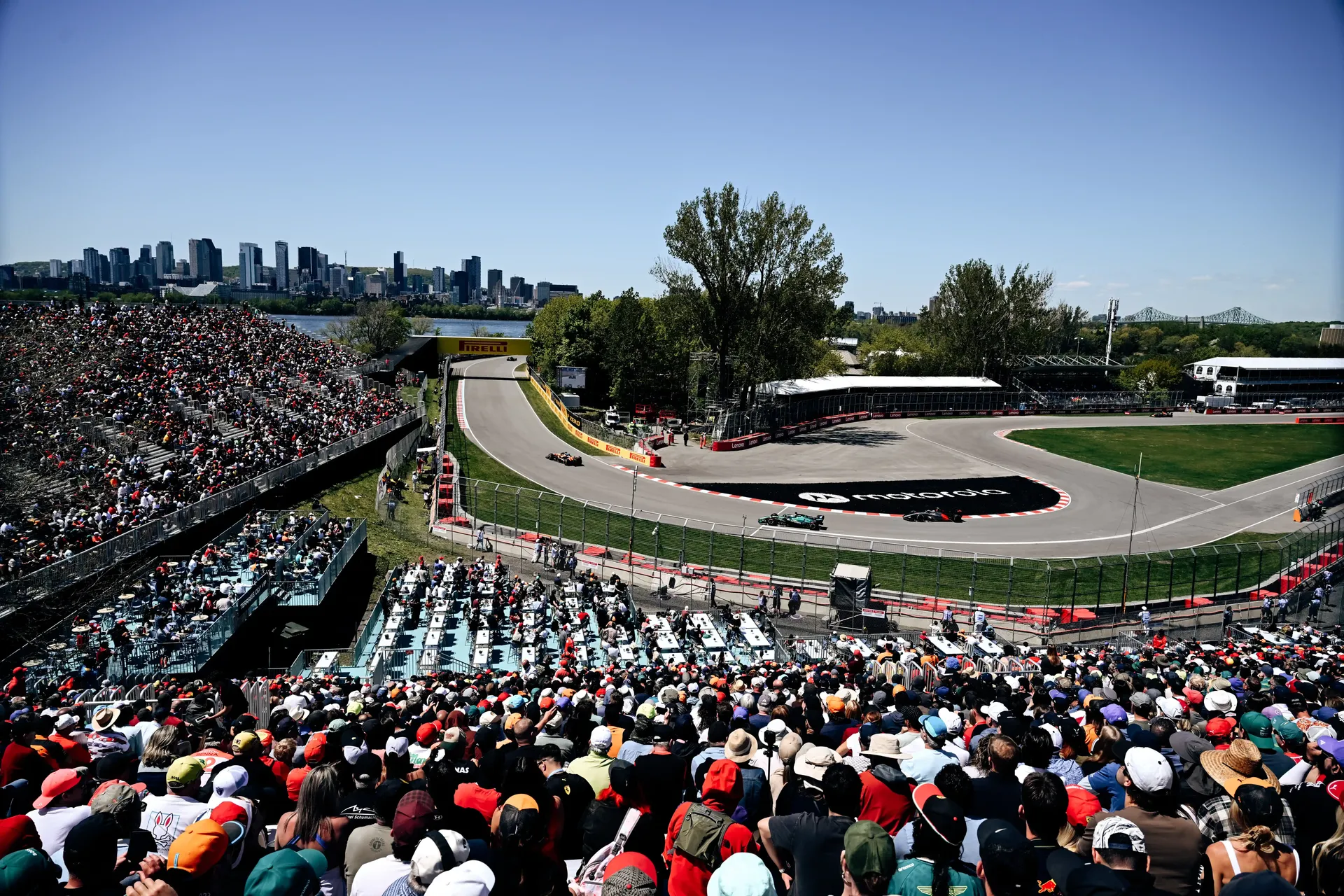 Spectator view of the Audi Revolut F1® Team during the 2026 Canadian Grand Prix