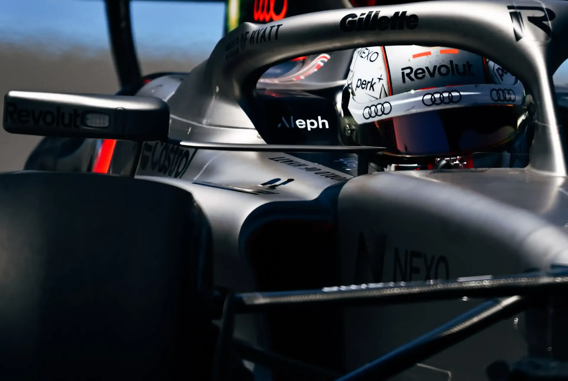 Cockpit close up of Nico Hulkenberg, driver of the Audi Revolut F1® Team at the Canada Grand Prix 2026