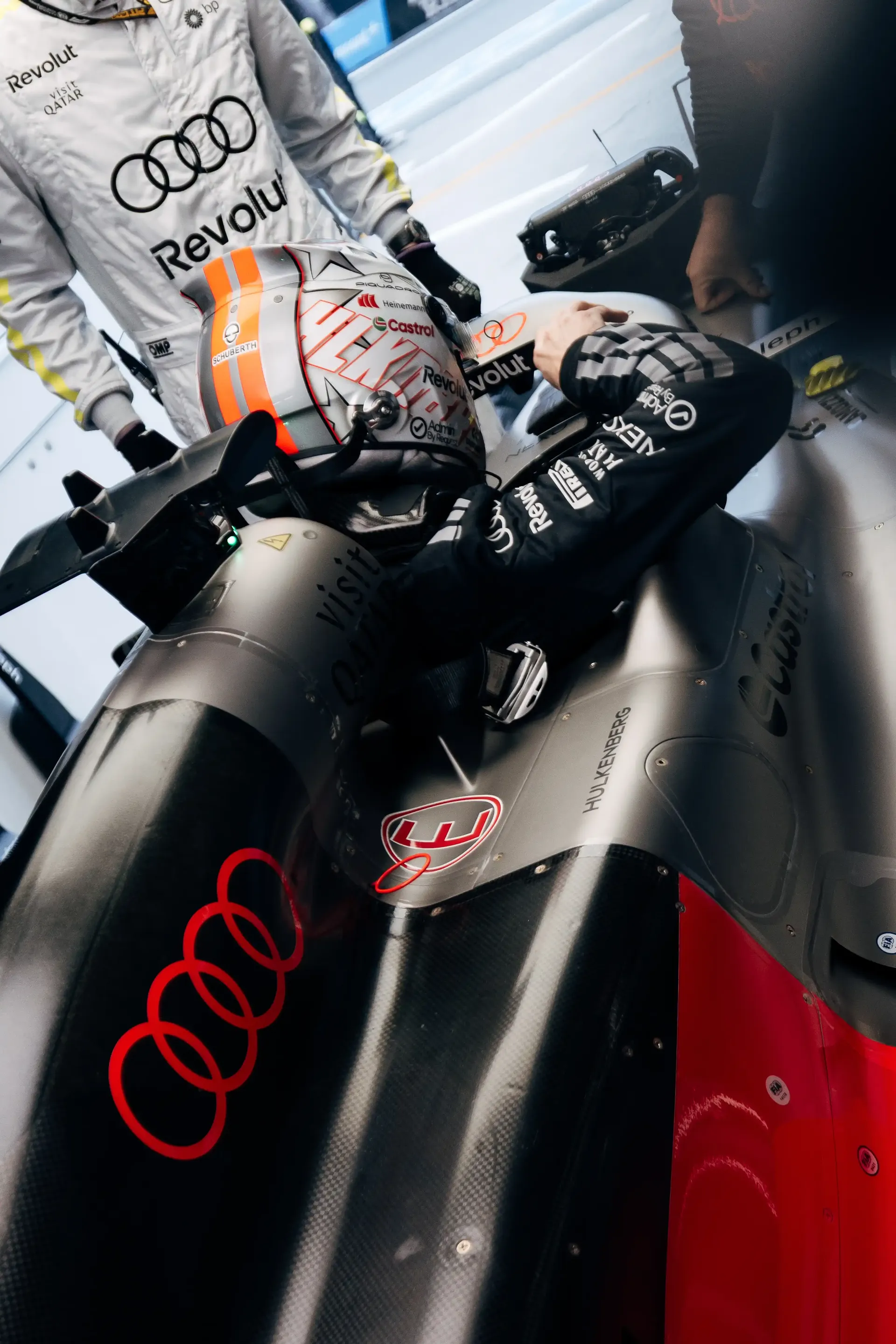 Cockpit close up of Nico Hulkenberg driver at the Audi Revolut F1® Team inside his R26 car at the Canada Grand Prix 2026